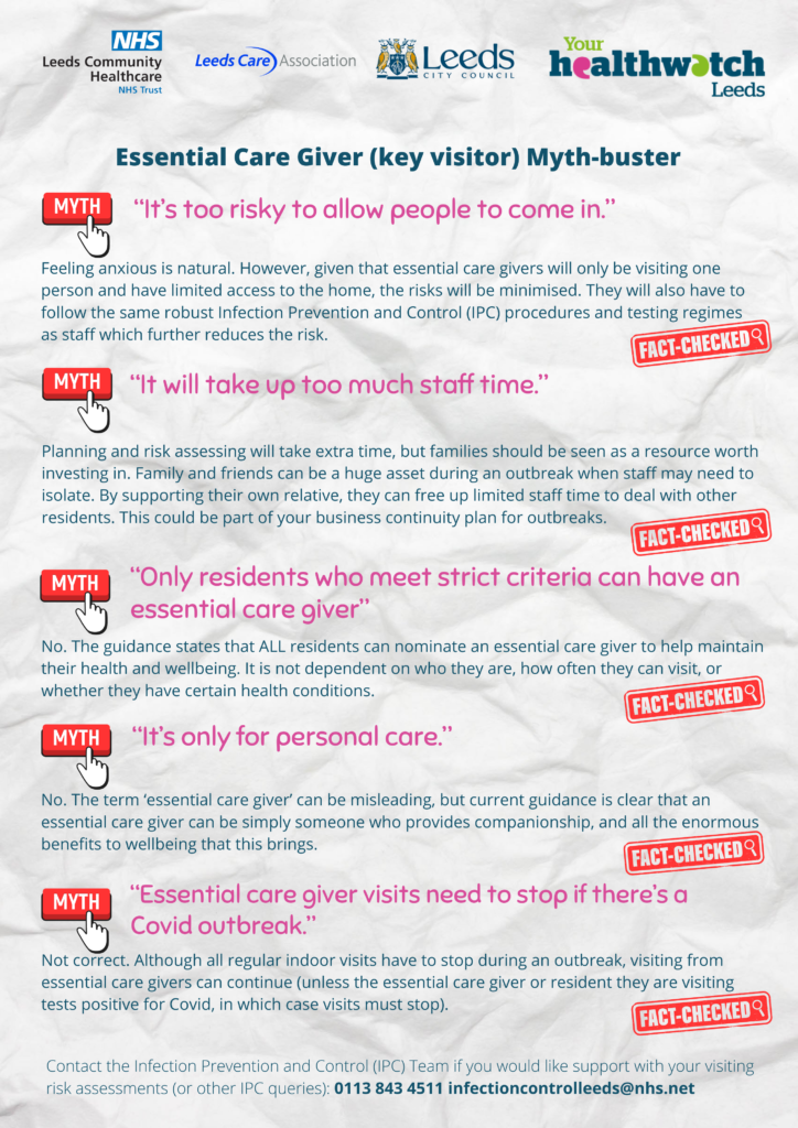 Mythbusting leaflet