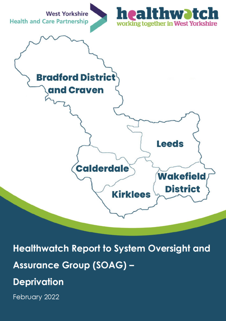 Image of SOAG report on deprivation february 2022