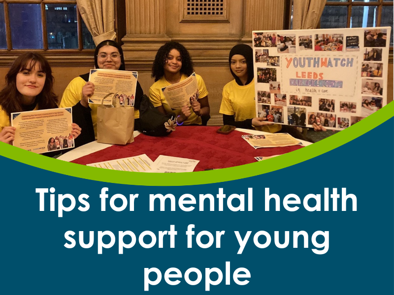 Tips for mental health support for young people