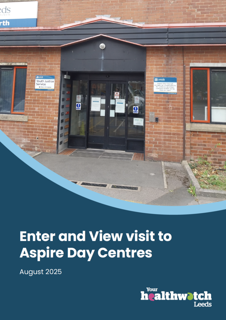 Report cover of Enter and view visit to Aspire Day Centres.